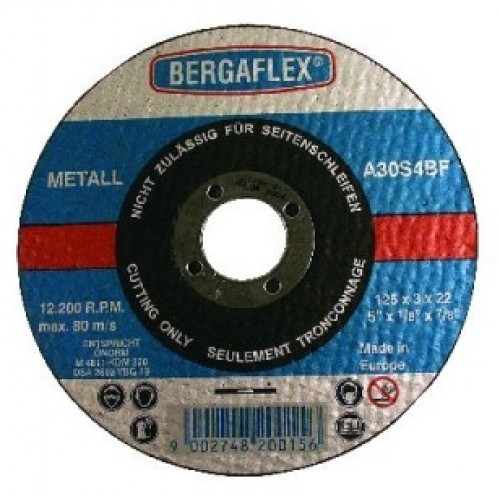 ERBA Řezný kotouč na ocel 125 x 3 x 22,2 mm A30S ER-1120015 ERBA Řezný kotouč na ocel 125 x 3 x 22,2 mm A30S ER-1120015