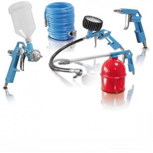 ERBA Sada pneumatického příslušenství ke kompresoru 5 ks ER-20020 ERBA Sada pneumatického příslušenství ke kompresoru 5 ks ER-20020