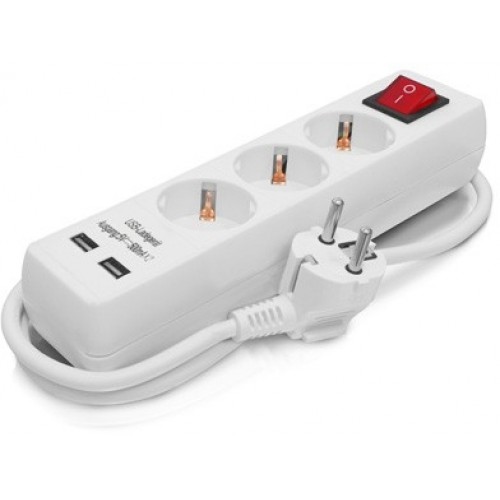 ERBA Prodlužovačka 1,4 m, 3 x zásuvka, 2 x USB ER-27004 ERBA Prodlužovačka 1,4 m, 3 x zásuvka, 2 x USB ER-27004