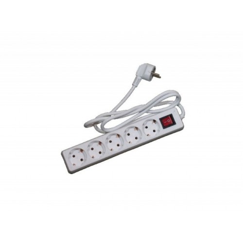ERBA Prodlužovačka 1,4 m, 5 x zásuvka s vypínačem ER-27012