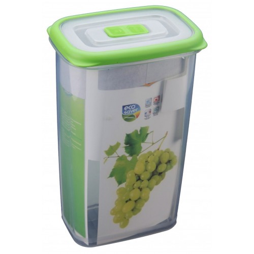 EXCELLENT Dóza plastová 1,8 l, transparentní/zelená KO-030000100