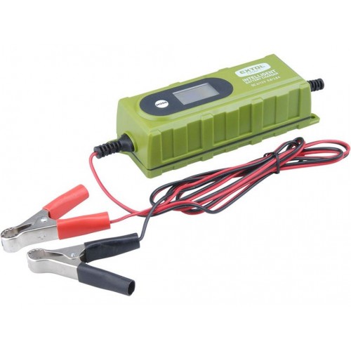 EXTOL CRAFT autonabíječka 6stupňová s LCD, řízená mikroprocesorem, 3,8A 417300