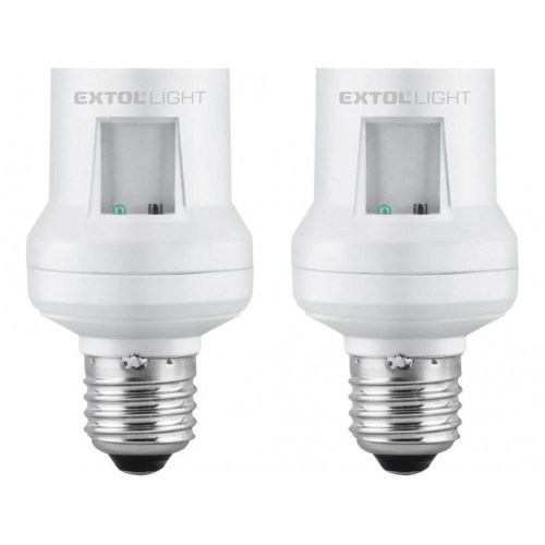EXTOL LIGHT objímka na žárovku dálkově ovládaná 2ks max. 60W E27 43810
