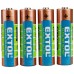 EXTOL Energy Alkalické tužkové baterie AA 1,5V, 4ks 42011