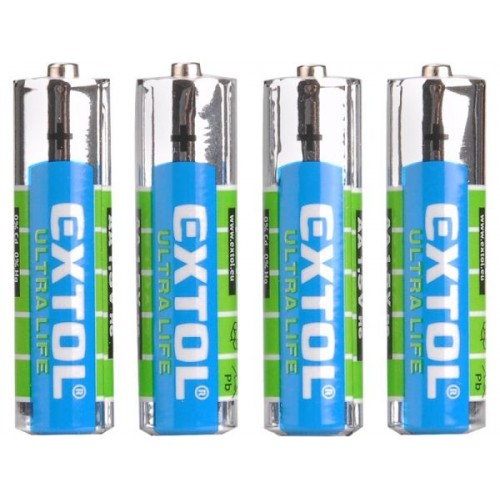 EXTOL ENERGY baterie zink-chloridové, 4ks, 1,5V AA (LR6) 42001