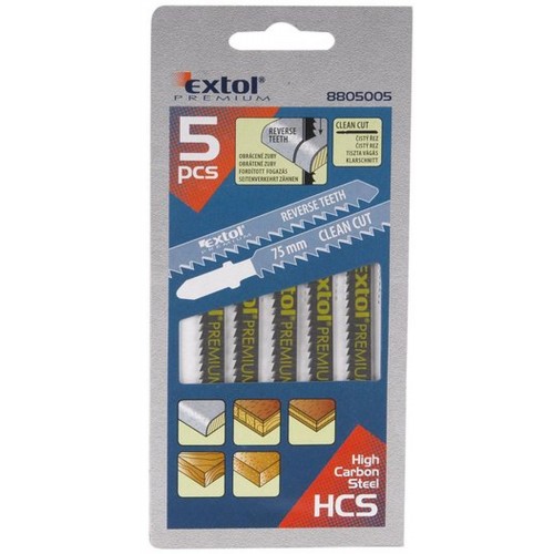 EXTOL PREMIUM pilové plátky, úchyt: BOSCH, sada 5ks 8805005 EXTOL PREMIUM pilové plátky, úchyt: BOSCH, sada 5ks 8805005