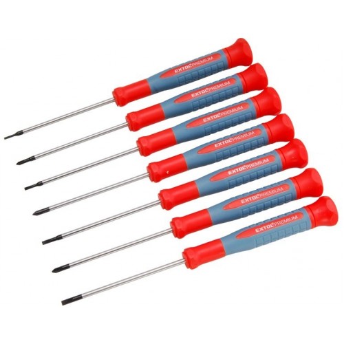 EXTOL PREMIUM šroubováky hodinářské, sada 7ks 8819180