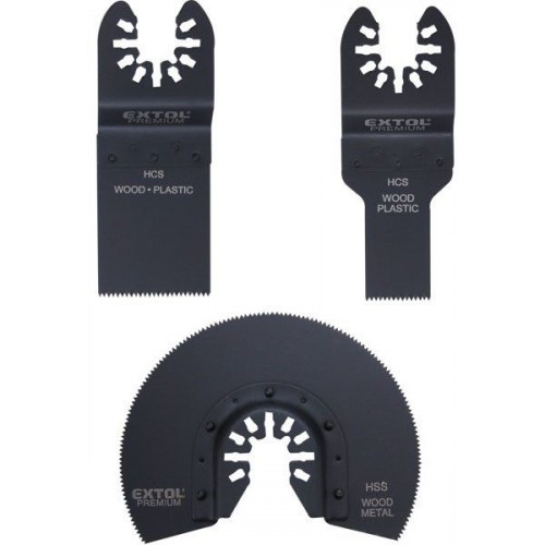 EXTOL PREMIUM nářadí multifunkční, sada 3ks, na dřevo 8803823