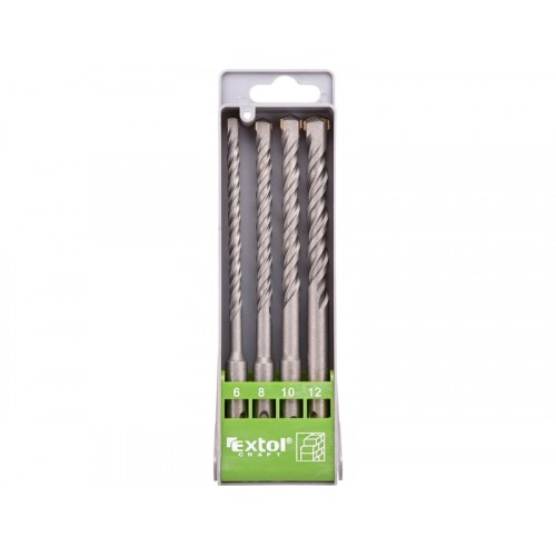 EXTOL CRAFT vrtáky SDS plus příklepové do betonu, sada 4ks 23902 EXTOL CRAFT vrtáky SDS plus příklepové do betonu, sada 4ks 23902