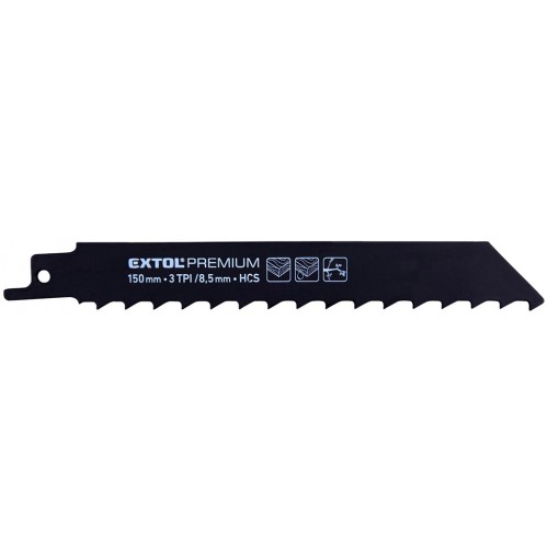 EXTOL PREMIUM plátky do pily ocasky 3ks, 150x19x1,2mm, HCS 8806104 EXTOL PREMIUM plátky do pily ocasky 3ks, 150x19x1,2mm, HCS 8806104
