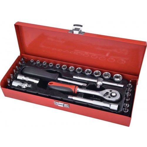 EXTOL PREMIUM hlavice nástrčné, sada 30ks, 1/4" 8818361