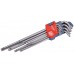 EXTOL PREMIUM L-klíč, sada 9ks, TORX prodloužené 8819412