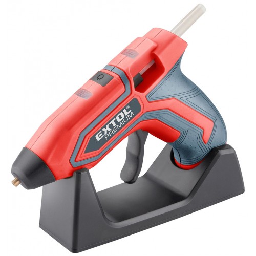 EXTOL PREMIUM pistole tavná lepící aku, 7,2mm, 4V Li-ion, 1500mAh 8891500