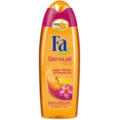 Fa sprchový gel Sensual & Oil Argan, Marula & Almond Oil Mandlový, arganový a marulový olej 250ml