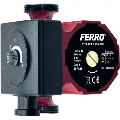 FERRO Oběhové elektronické čerpadlo 25-40, 130mm W0603