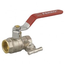 NOVASERVIS kulový plnoprůtočný kohout s vypouštěním páka 1/2" JY1128/15
