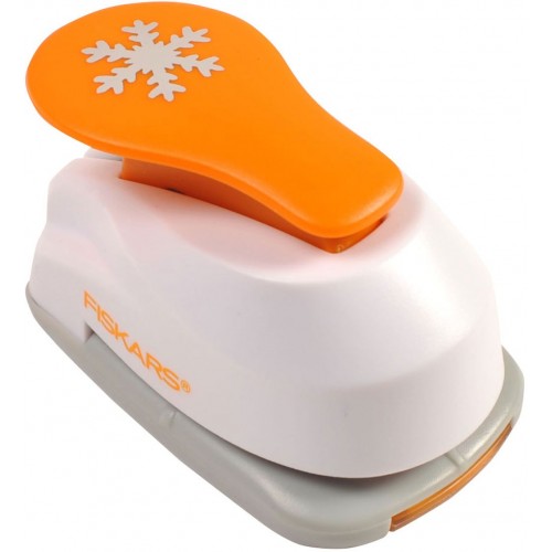 Fiskars Lever Punches ozdobná děrovačka S, sněhová vločka 1004642