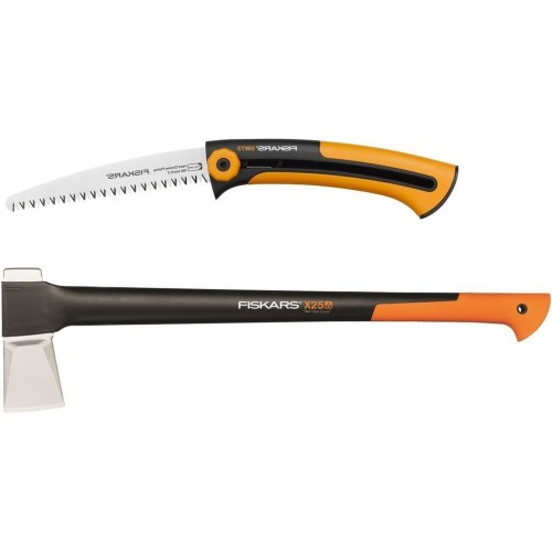 Fiskars Set sekera X25 + pila Xtract SW73 1025437