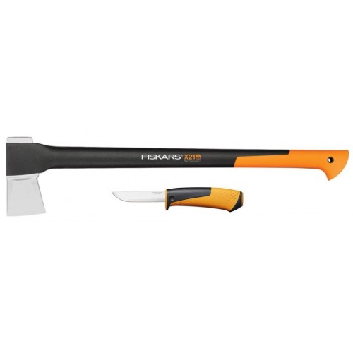 Fiskars Set sekera X21 + univerzální nůž HARDWARE 1025436