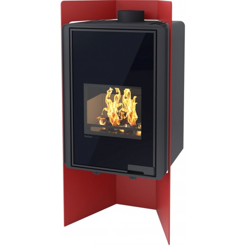 HS FLAMINGO DELUXE ® PULAU Krbová kamna 9kW, červená HSF42-027