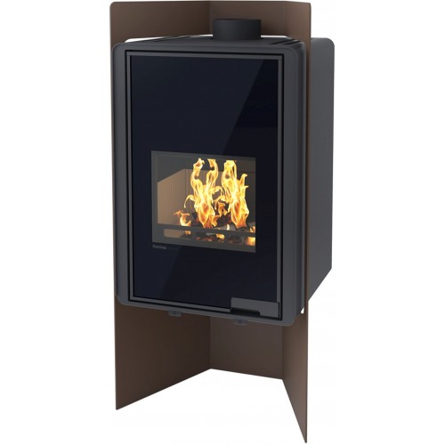 HS FLAMINGO DELUXE ® PULAU Krbová kamna 9kW, hnědá/sametová HSF42-028