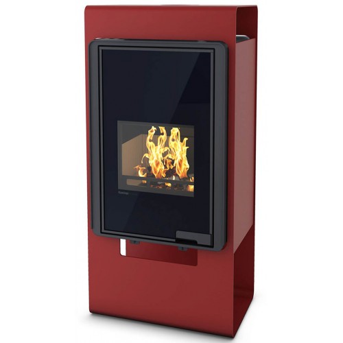 HS FLAMINGO DELUXE ® SINGA Krbová kamna 9kW, červená HSF42-039