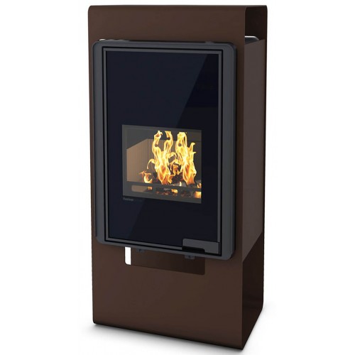 HS FLAMINGO DELUXE ® SINGA Krbová kamna 9kW, hnědá/sametová HSF42-040