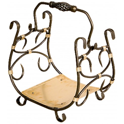 HS FLAMINGO MOSAZNÝ Koš na dřevo HSF15-007 HS FLAMINGO MOSAZNÝ Koš na dřevo HSF15-007