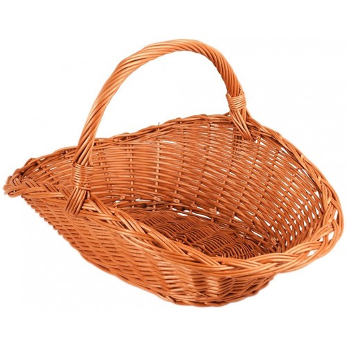 HS FLAMINGO Koš na dřevo proutěný oválný HSF15-008