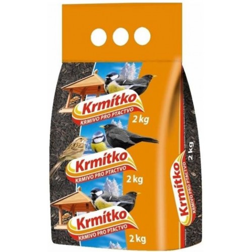 KRMÍTKO Krmivo pro ptactvo - slunečnice černá 2 kg
