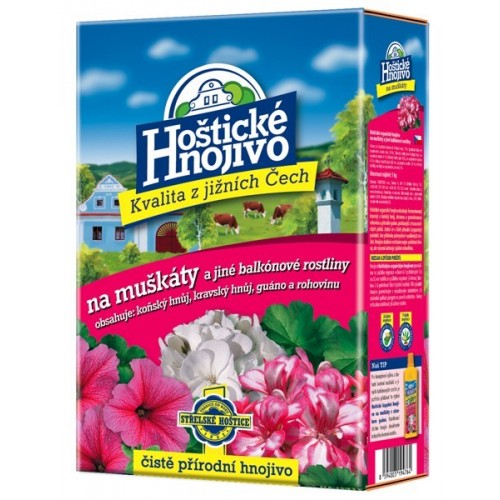 Hoštické hnojivo na muškáty 1kg 1201050