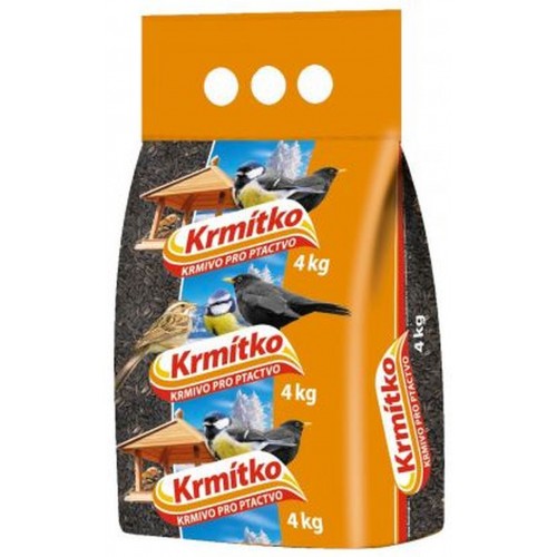 KRMÍTKO Krmivo pro ptactvo - slunečnice černá 4 kg