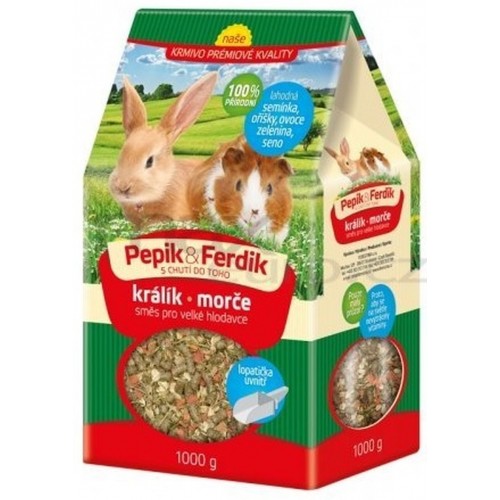FORESTINA PEPÍK&FERDÍK krmná směs pro velké hlodavce 1000g