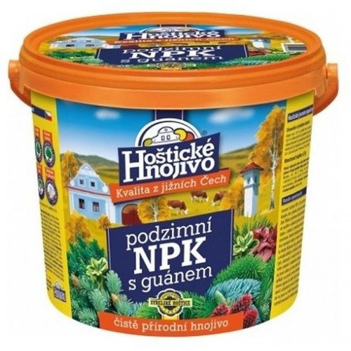 FORESTINA Hoštické podzimní NPK hnojivo s guánem 4,5 kg kbelík