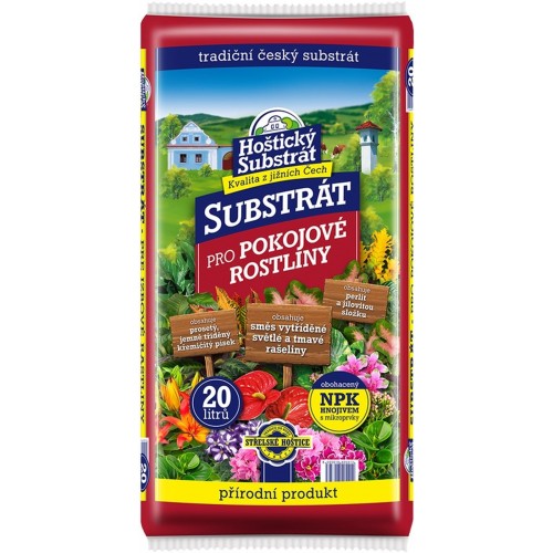 Hoštický substrát - Substrát pro pokojové rostliny 20l Hoštický substrát - Substrát pro pokojové rostliny 20l