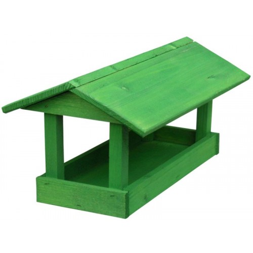KRMÍTKO Krmítko dřevěné č. 12, 24x40x20 cm, zelené