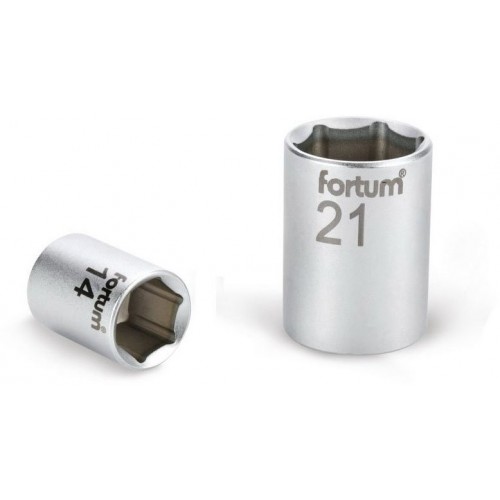 FORTUM hlavice nástrčná, 1/2", 21mm, L 38mm, 61CrV5 4700421 FORTUM hlavice nástrčná, 1/2", 21mm, L 38mm, 61CrV5 4700421