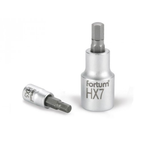 FORTUM hlavice zástrčná imbus, 1/2", HX 7, L 55mm 4700607 FORTUM hlavice zástrčná imbus, 1/2", HX 7, L 55mm 4700607