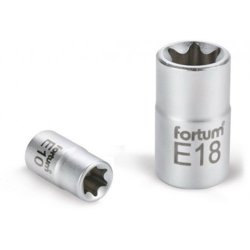 FORTUM hlavice nástrčná vnitřní TORX 1/2", E 10, L 38mm 4700700