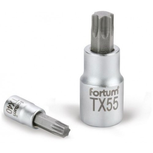 FORTUM hlavice zástrčná TORX, 1/2", TX 25, L 55mm 4700721 FORTUM hlavice zástrčná TORX, 1/2", TX 25, L 55mm 4700721