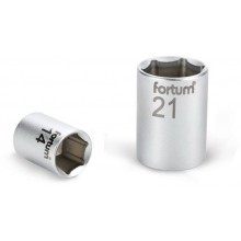 FORTUM hlavice nástrčná, 1/4", 12mm, L 25mm, 61CrV5 4701412