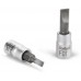 FORTUM hlavice zástrčná šroubovák plochý, 1/4", 7mm, L 37mm 4701802