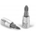 FORTUM hlavice zástrčná šroubovák, 1/4", PZ 2, L 37mm 4701822