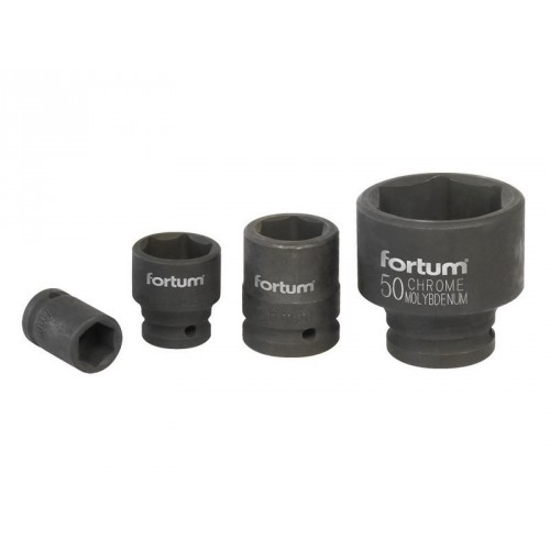 FORTUM hlavice nástrčná rázová, 3/4“, 24mm, L 52mm 4703024