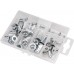 FORTUM Matice nýtovací, sada 40ks, M3-M8, ocelové pozinkované 4770681