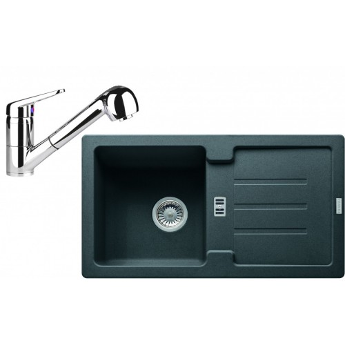 Franke SET G82 granitový dřez STG 614-78 grafit +baterie FC 9547 chrom 114.0365.743
