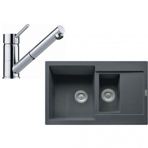 Franke SET G104 (dřez MRG 651-78 grafit+baterie FG 7486.031) 114.0439.614