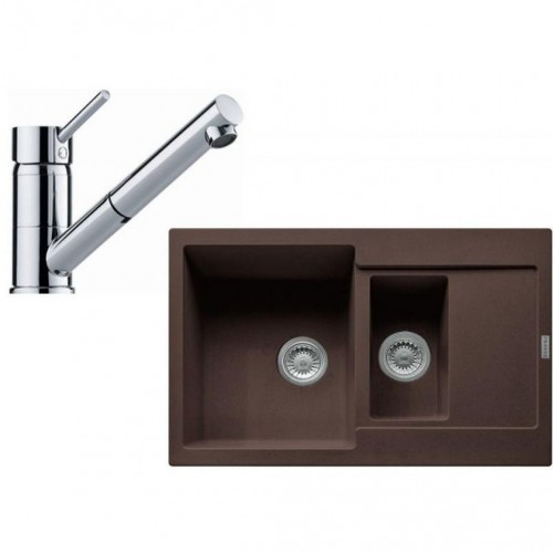 Franke SET G104 (dřez MRG 651-78 hnědý+baterie FG 7486.031) 114.0439.643
