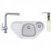 FRANKE SET G124 (dřez COG 651 E bílý+baterie Samoa+dávkovač FD 300) 114.0440.284
