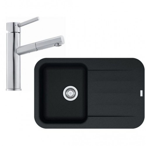 FRANKE SET G110 (dřez PBG 611-78 onyx+baterie FC 7986 Gaia) 114.0440.439